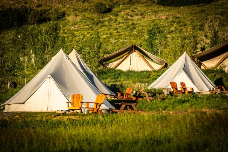 Bear Lake Lodging | Glamping Tents and Wagons | Conestoga Ranch