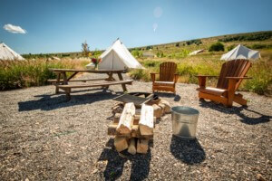 Traditional Tent Fire pit
